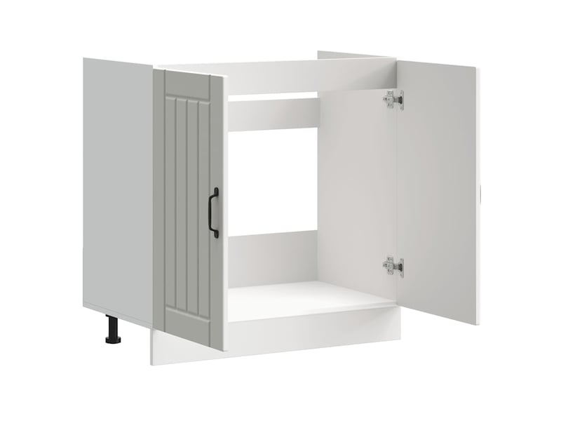  Meuble de cuisine, meuble de base de lavabo blanc bois d'ingénierie  - Conforama E