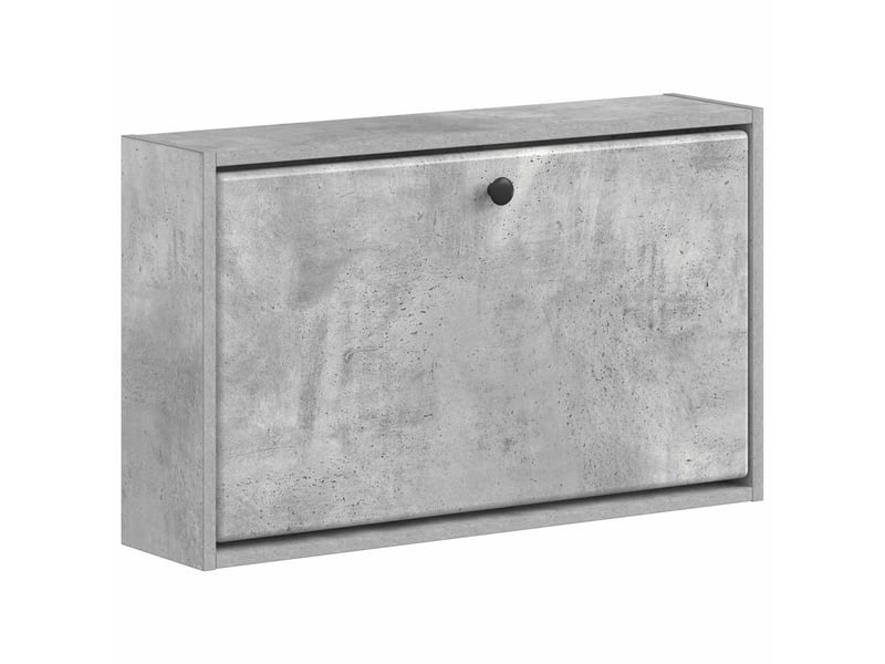  Meuble à chaussures mural, armoire à chaussures breda 71x17x43 cm gris béton  - Conforama A