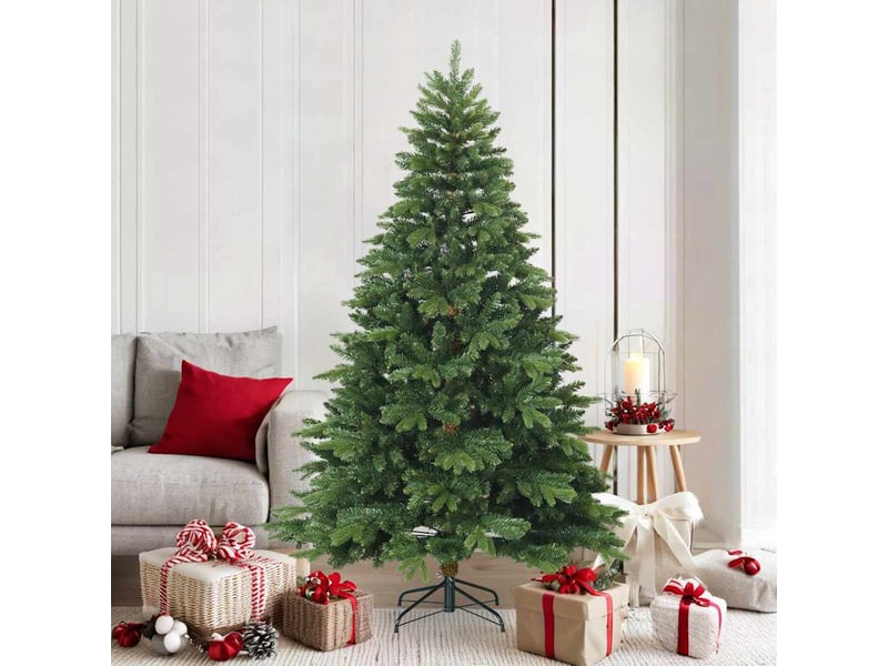  Sapin de noël - arbre de noël artificiel à branches articulées vert 180 cm  - Conforama B