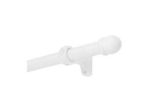 Kit tringle à rideaux en bois avec embouts ronds d28 mm 200 cm