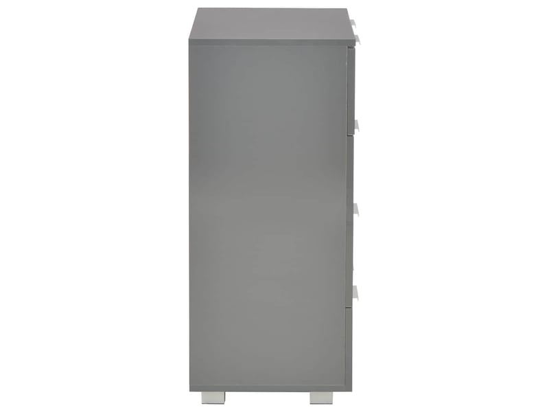  Buffet - bahut - meuble de rangement gris brillant 60x35x80 cm bois d'ingénierie  - Conforama D