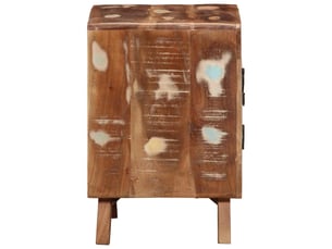 Lot de 2 table de chevet - cabinet de chevet - table de nuit 40x32x46 cm bois massif de récupération