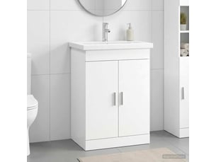 Ensemble de mobilier de salle de bain blanc 61x40x84.5 cm shl6134