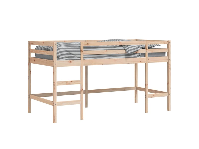  Lit mezzanine d'enfants - lit jeune sans matelas avec échelle 80x200 cm  - Conforama D