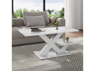 Table basse coloris blanc <strong></strong> <strong></strong>