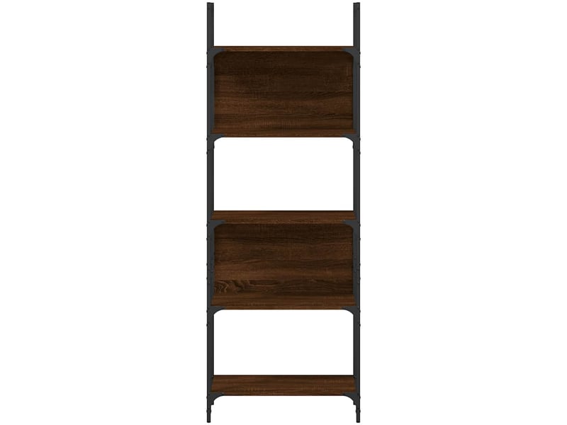  Bibliothèque à 5 niveaux, armoire à livres chêne marron 60,5x24x166,5 cm  - Conforama E