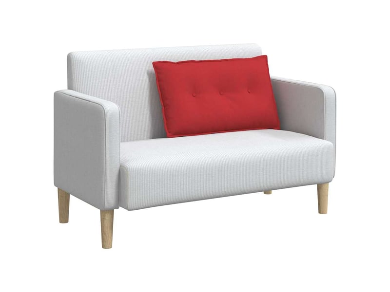 Coussin de dos, coussin de dossier rouge 80 x 19 x 50 cm tissu cf55006 - Conforama C