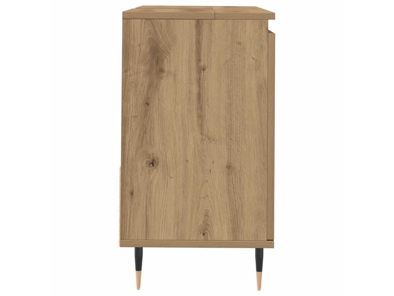  Armoire de salle de bain, meuble de rangement chêne artisanal bois d'ingénierie shl6850  - Conforama E