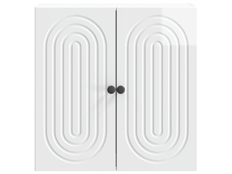 Armoire murale salon blanc brillant 59x31x60cm bois d'ingénierie shl3885  - Conforama D