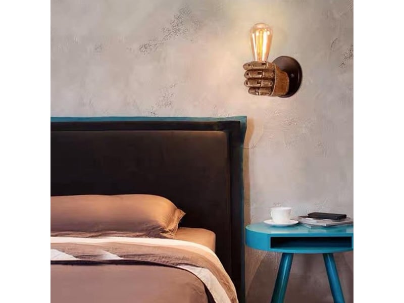  Support de décoration murale en forme de poing, nouveauté, support de lampe décoration artistique pour bar, restaurant, café, main gauche, vert  - Conforama D