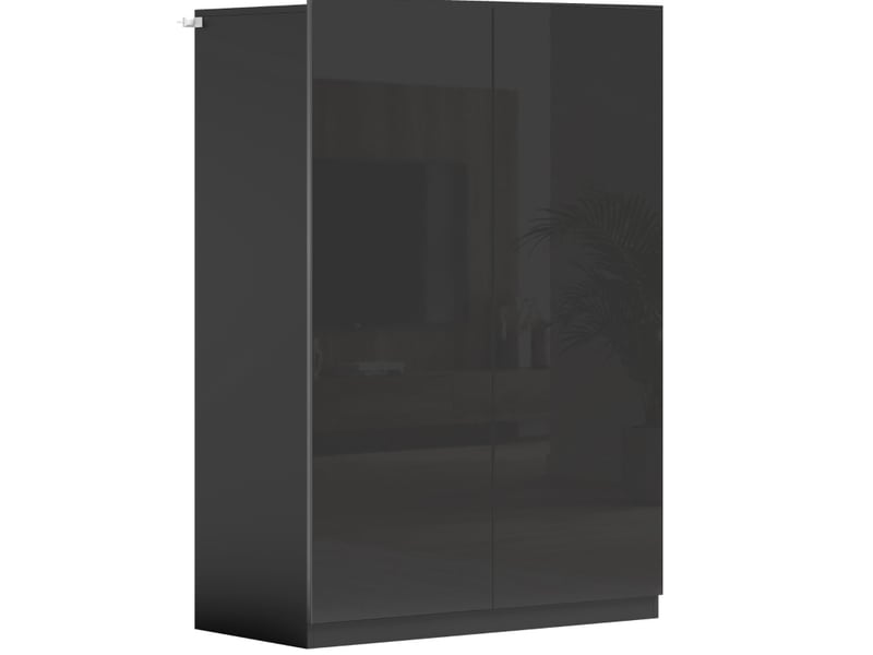  Meuble à chaussures 72x34,5x103 cm 5 niveaux panneau de particules et mdf noir  - Conforama A