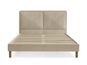 Lit 2 places 140x190 cm BOBOCHIC  MARA coloris beige