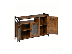 Buffet 2 porte(s)  0 tiroir(s) <strong></strong> <strong></strong> - 110 cm coloris marron 