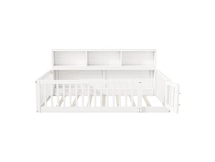 Lit simple 90x200 cm MAISONORA coloris blanc
