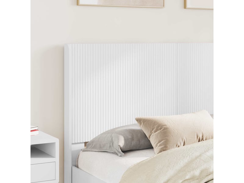 Lit double- lit adulte - cadre de lit avec rangement et tête de lit blanc 150 x 200 cm - Conforama B