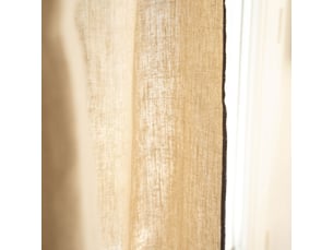 Rideau ajustable 100% lin lavé anneaux inclus 300x140 cm