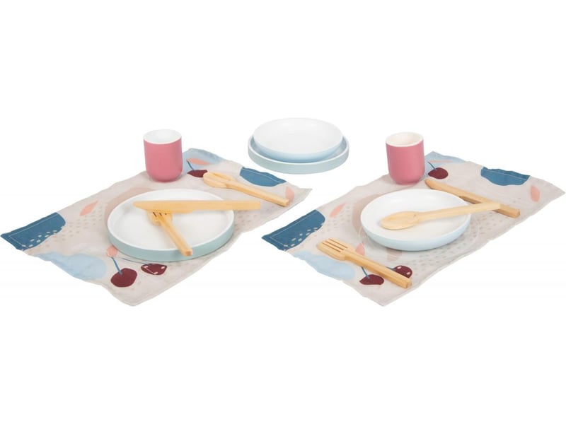  Service de table tasty en bois 12245 - Conforama A