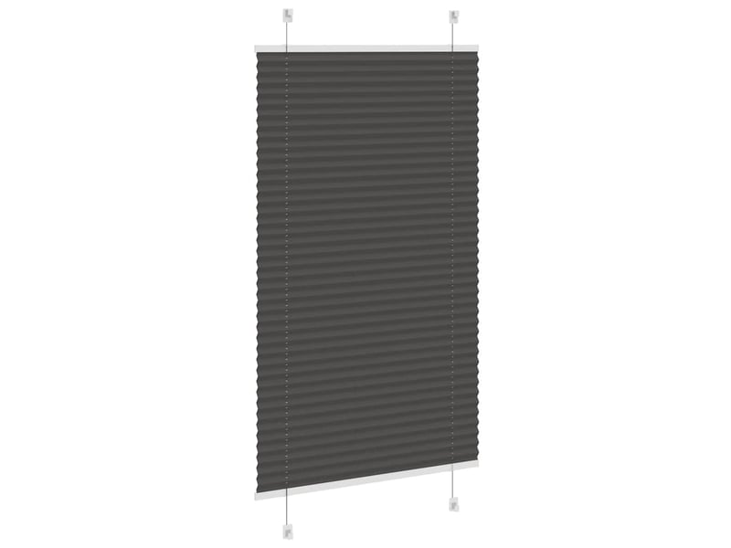  Store plissé, store de fenêtre noir 75x150 cm largeur du tissu 74,4 cm polyester cf46953  - Conforama D