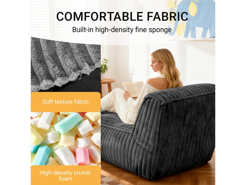  Chaise de sol modulable zdfk-shenhui, canapé-lit convertible détente polyvalent  - Conforama D