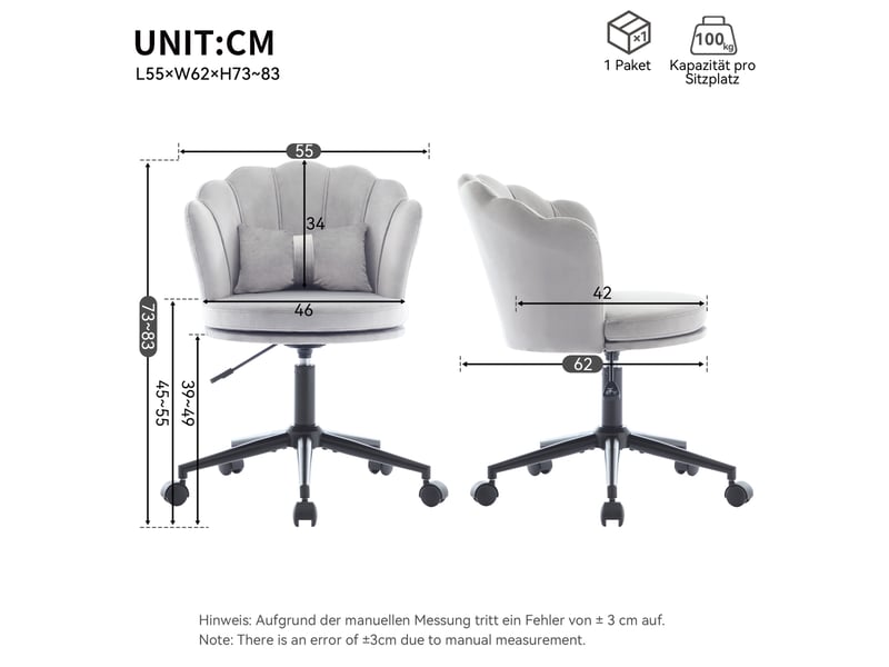  Chaise de bureau ergonomique 70 x 70 x 119,5-127 cm - gaming massage inclinable 145° avec repose-pieds retractable - tissu - blanc et bleu  - Conforama C