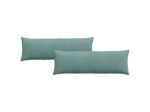 Lot de 2 coussins de canapé, coussins décoratifs vert mer 120 x 40 cm cf59209