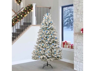 Sapin de noël, arbre de noël artificiel 240 cm 300 led blanc chaud shl1454