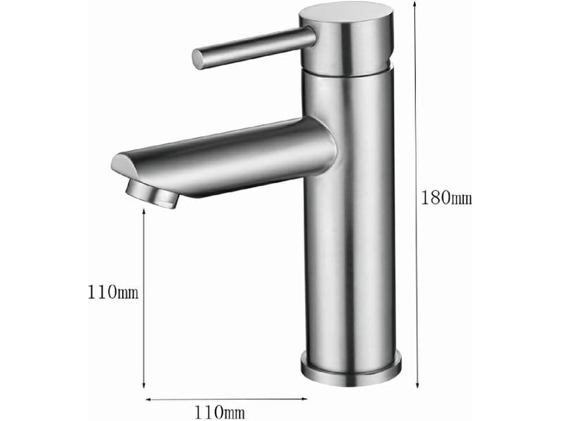  Robinet lave main eau froide avec bec hauteur 9,34 cm, robinet lavabo eau froide pour wc, mitigeur eau-froide uniquement pour salle de bain XLH-ZLS-014461ZLS - Conforama C