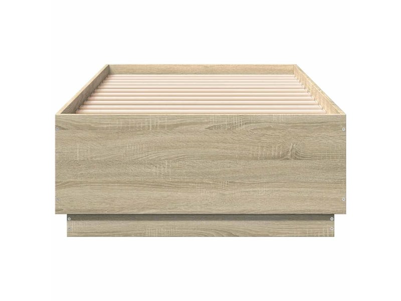  Lit simple- lit adulte -  cadre de lit sans matelas chêne sonoma 100x200 cm  - Conforama C