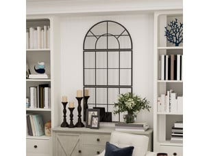 Miroir forme atypique à fixer coloris noir <strong>MIVRAY </strong> <strong></strong> - 149 cm x 76 cm