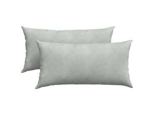 Lot de 2 coussins de canapé, coussins décoratifs gris clair 80 x 40 cm cf59077