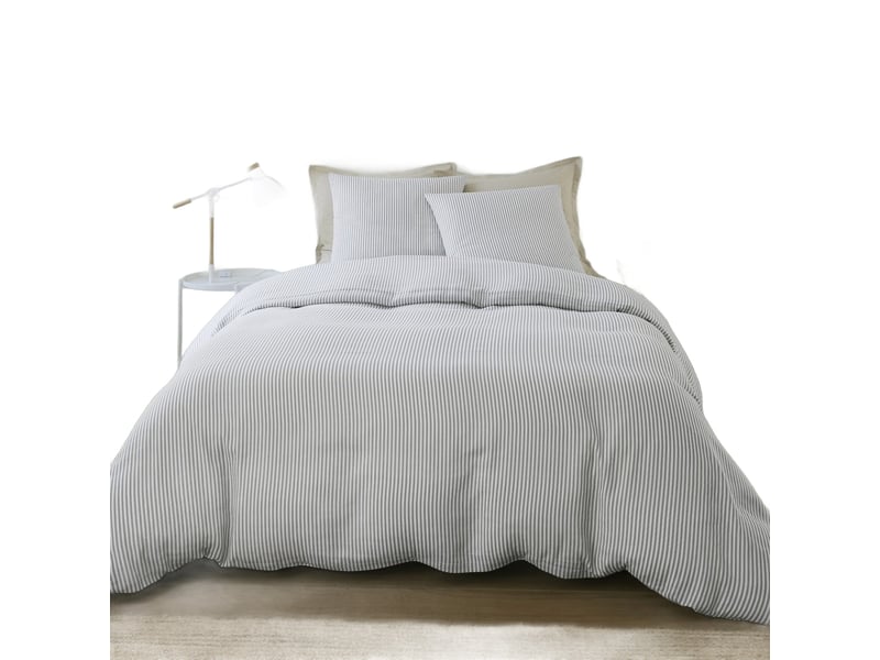  Parure de lit 220x240 cm gaze de coton léana PD23723 - Conforama A