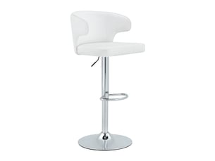 tabouret de bar assise réglable en hauteur  ATELIER CONFORTIEL  - blanc
