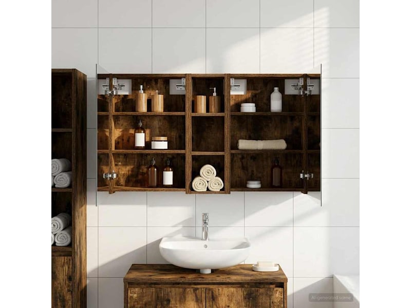 Ensemble de meubles de salle de bain 3 pcs 100x10.5x60.5 cm shl5878 - Conforama B