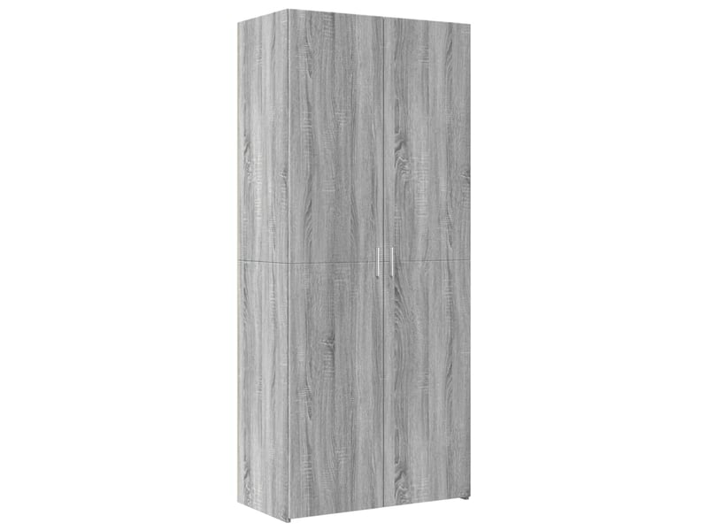  Buffet haut - bahut - meuble de rangement sonoma gris 80x42,5x185 cm bois d'ingénierie  - Conforama A