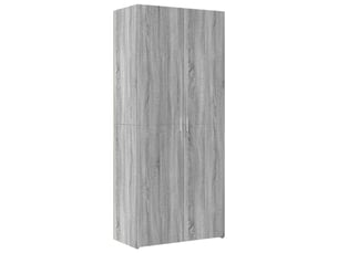Buffet haut - bahut - meuble de rangement sonoma gris 80x42,5x185 cm bois d'ingénierie