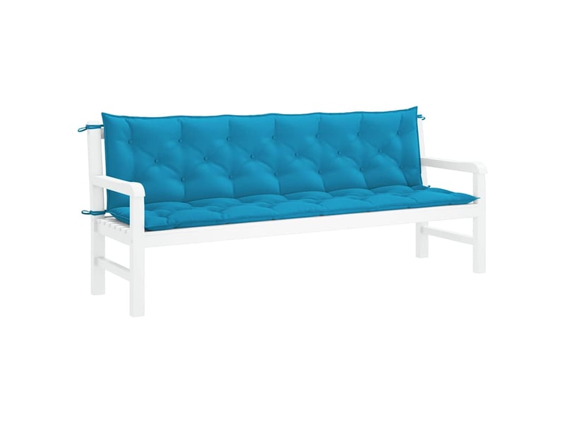  Coussin de banc de jardin, coussin d'assise bleu clair tissu oxford cf52682  - Conforama D