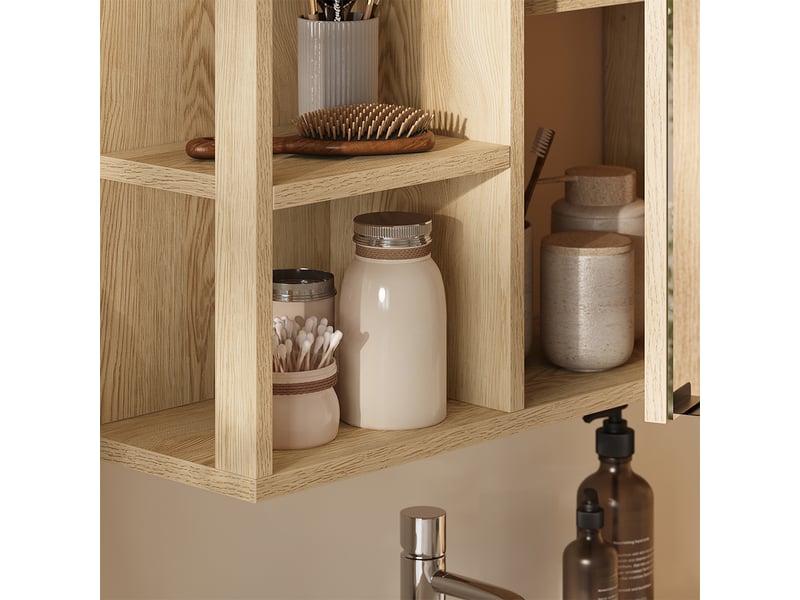  Vicco armoire de toilette, chêne, 60x60cm  - Conforama D