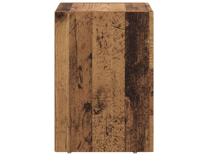 Table de chevet - cabinet de chevet - table de nuit elst bois ancien 29,5 x 33,5 x 50 cm - Conforama D