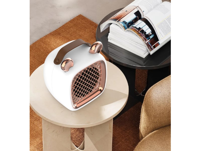  Chauffage portable, 500-1000w, chauffage rapide, avec poignée et fonction d'arrêt automatique (noir - réf. Szpb859403jjzj  - Conforama C