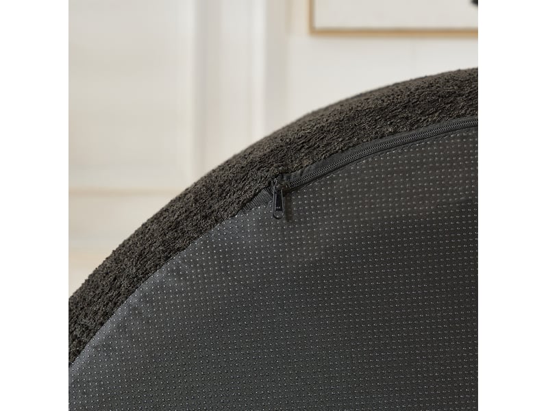  Fauteuil 127x127x82 cm 1 place noir  - Conforama D