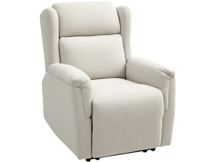 Fauteuil relax manuel  <strong>BEAOK</strong> Tissu beige