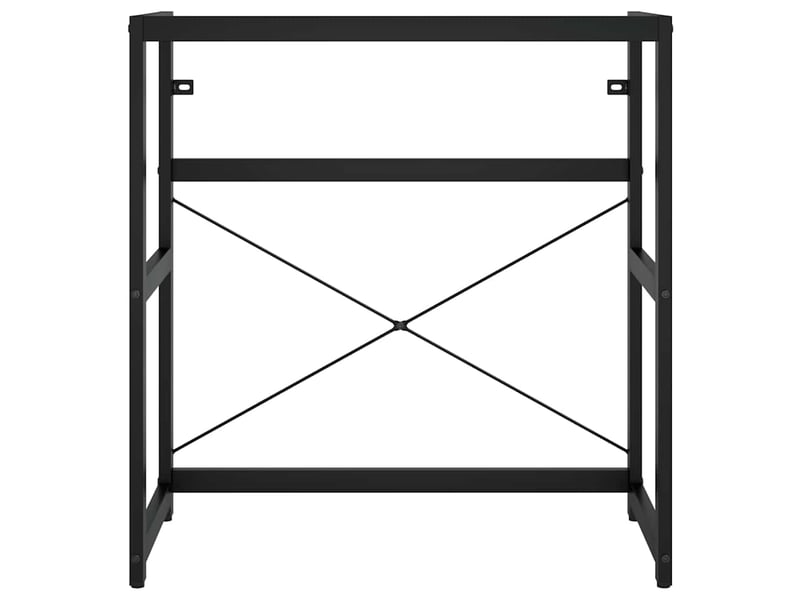  Cadre de lavabo de salle de bain vasque à encastrer noir fer shl626  - Conforama D