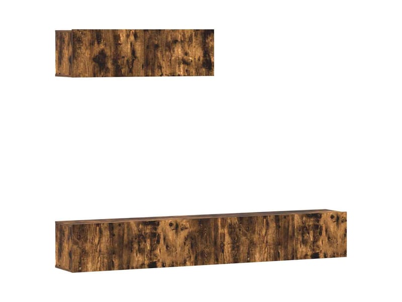  Ensemble de meubles tv - banc tv - meuble de rangement 3 pcs chêne fumé bois d'ingénierie  - Conforama A