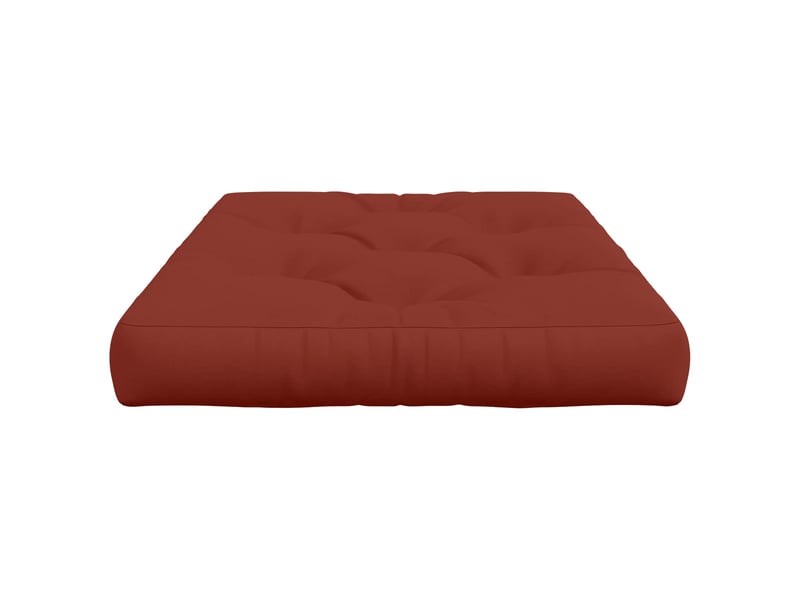 Coussin de siège en palette, coussin d'assise vianen 100 % polyester rouge cf55895 - Conforama D