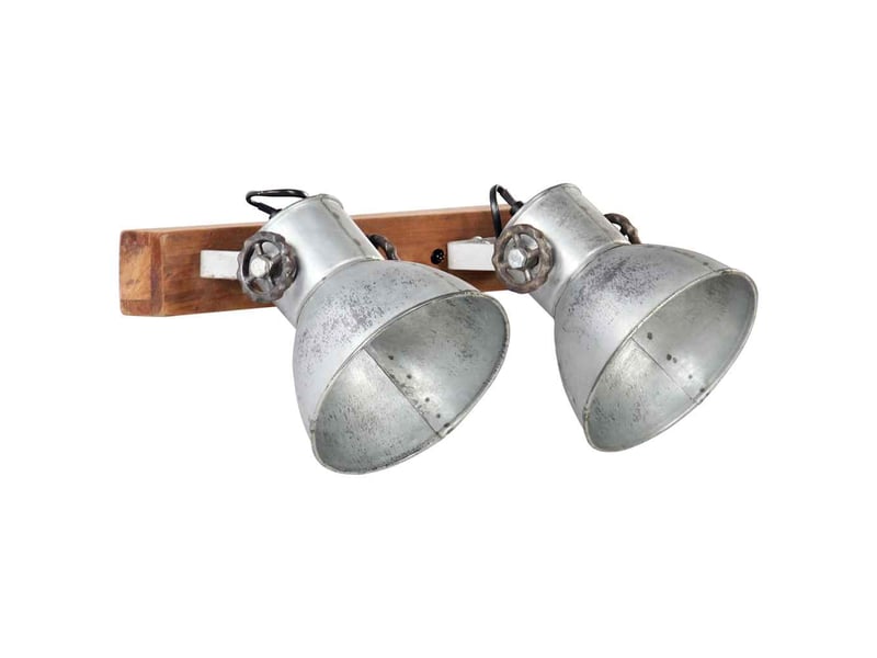 Lampe murale, applique murale industrielle argenté 45x25 cm e27 - Conforama A