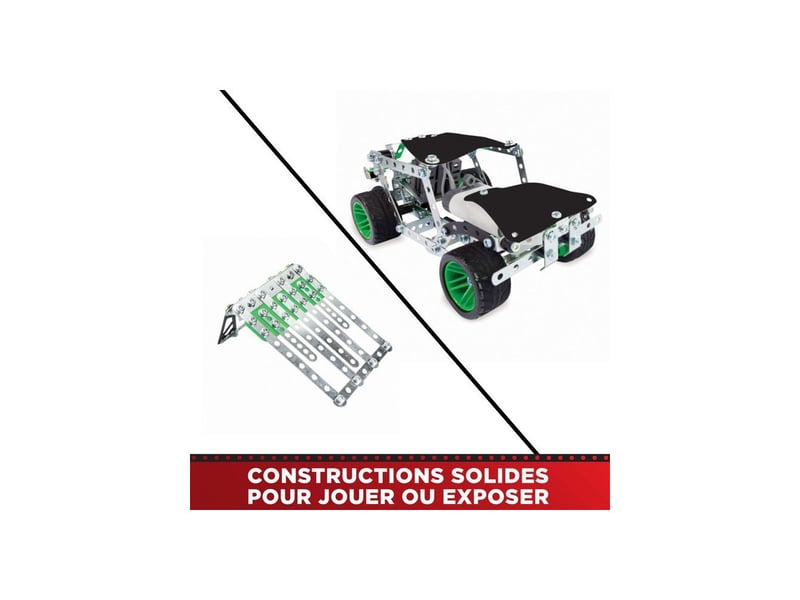  Jeu de construction metal 25 en 1 mountain rally 390 pieces 10+ et outils ergonomiques MEC3701405831783 - Conforama E