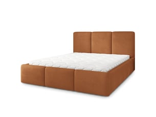 Lit coffre 120x200cm <strong>MASSENO</strong> <strong></strong> coloris cuivré
