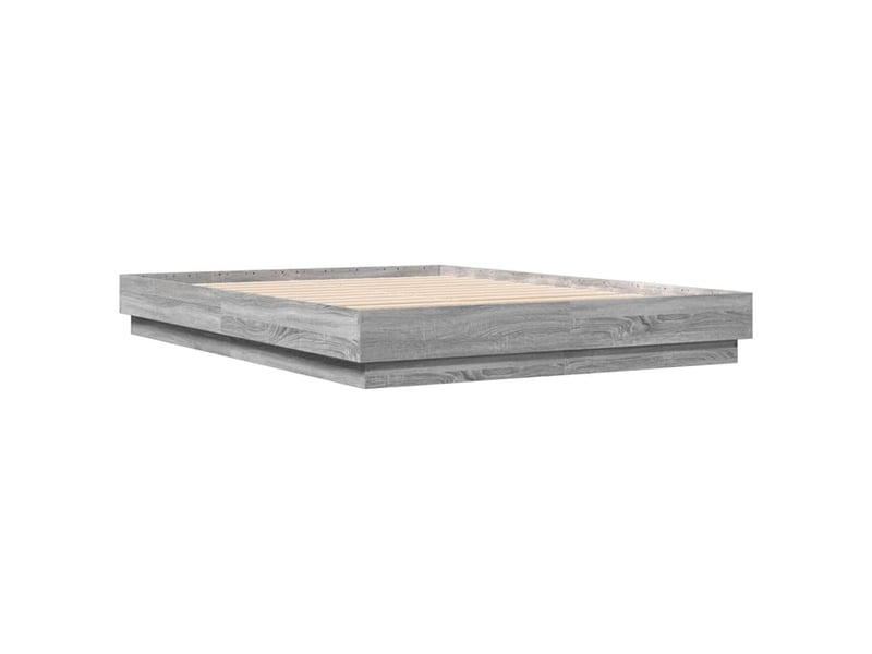  Lit double- lit adulte -  cadre de lit sans matelas sonoma gris 120x200 cm  - Conforama B