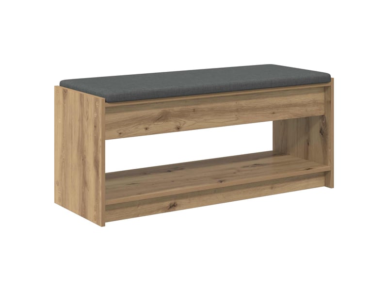 Banc d'entrée, banc interieur chêne artisanal 103x38x45 cm  - Conforama A