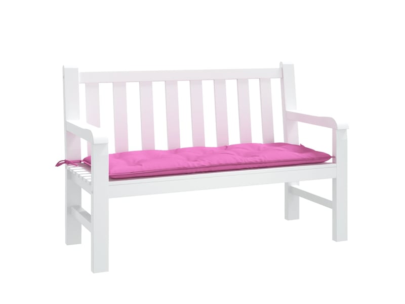  Coussin de banc de jardin, coussin d'assise rose 120x50x7 cm tissu cf52788  - Conforama C